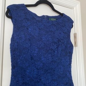 Beautiful Blue Lace Ralph Lauren Dress